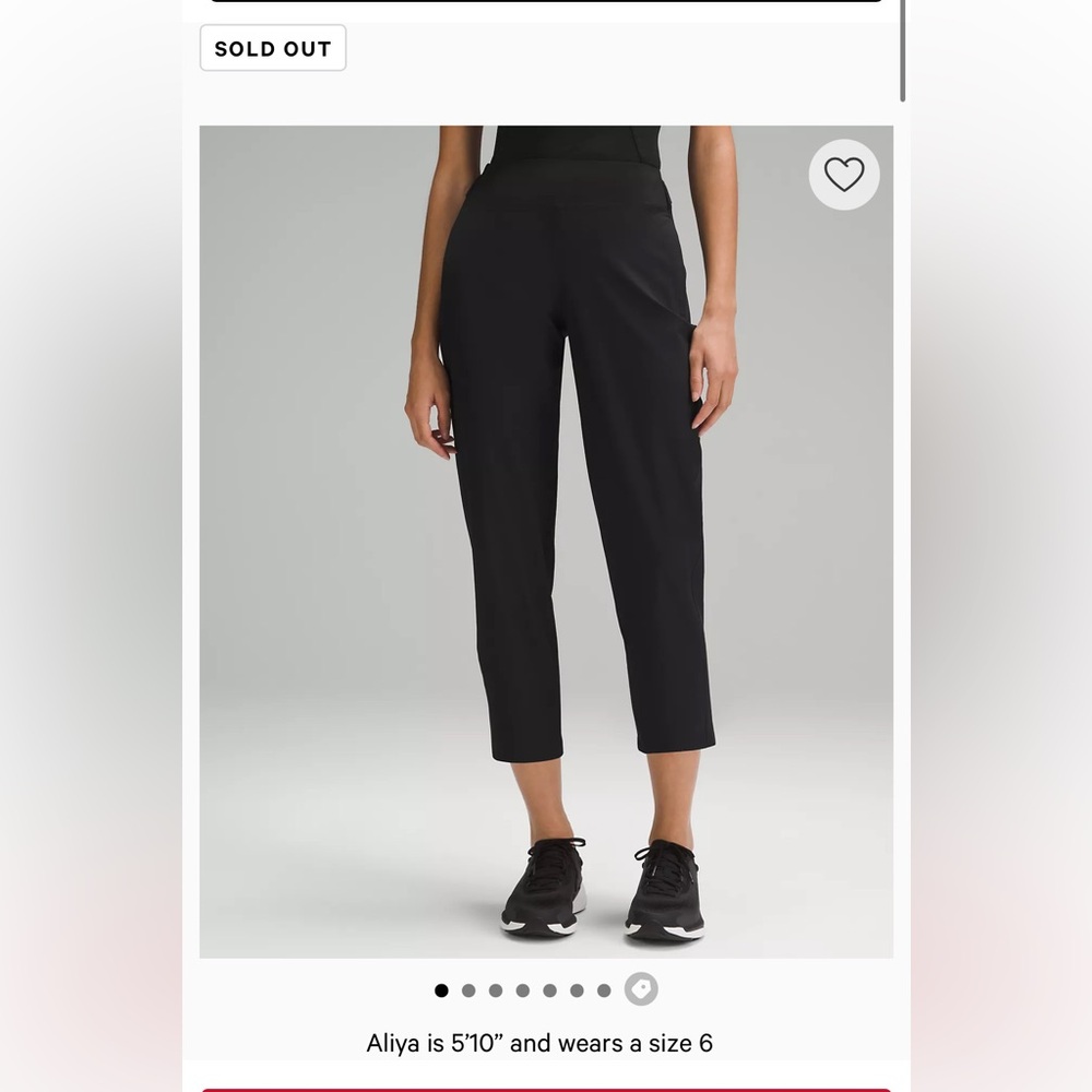 lululemon athletica Black Ankle Pants